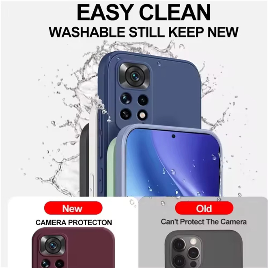 Xiaomi Redmi Note 11 4G / Note 11S 4G Schutzhülle aus flüssigem Silikon in Grün - Bild 3