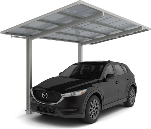 Ximax Einzelcarport Linea Typ 60 in Edelstahl-Look, B/T: 272,6 x 495,4 cm, silberfarben - Bild 1