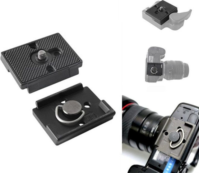 Manfrotto Schnellwechselplatte 200PL-14 in Schwarz für Kamera-Stative - Bild 1