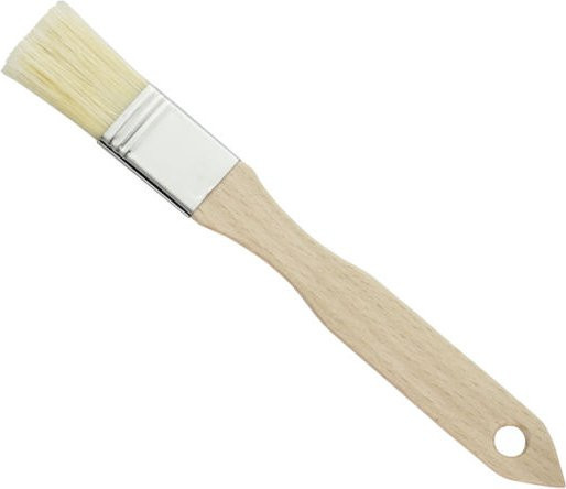 Schneider Gebäckpinsel aus Kunstborsten und Naturschweineborsten mit Holzstiel, weiß, Länge: 20,5 cm, Breite: 2,5 cm - Bild 1