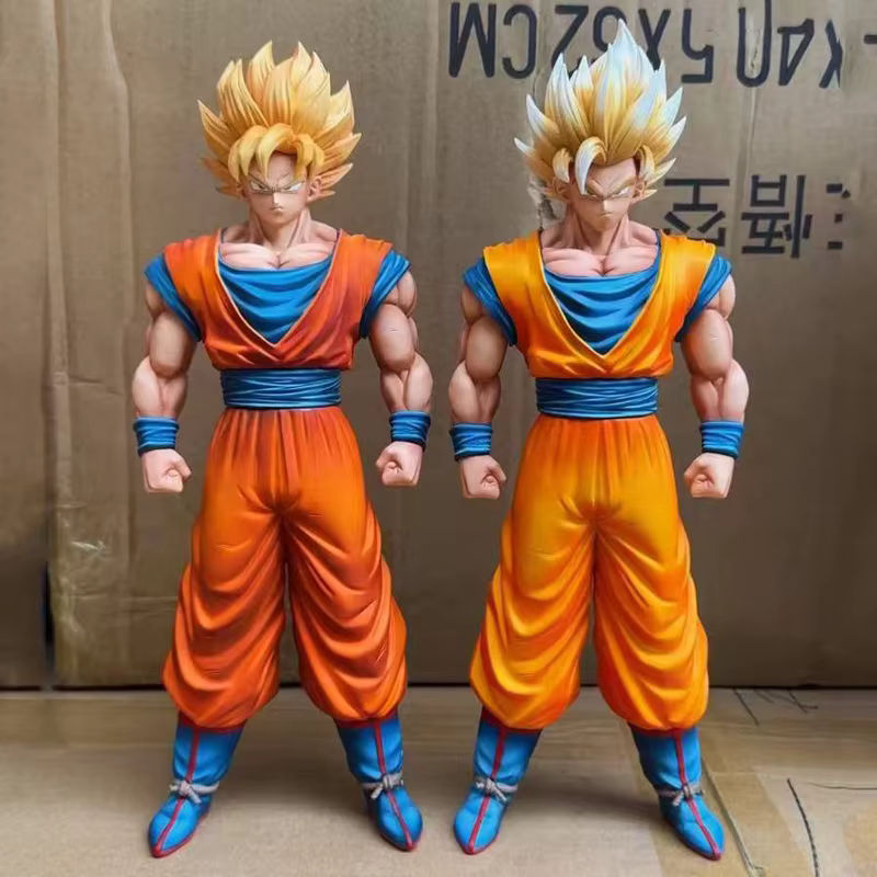 Bandai Dragon Ball Z Super Saiyajin 1 2 Anime Figur Kakarott Actionfigur, mehrfarbig, Höhe: 32 cm - Bild 2