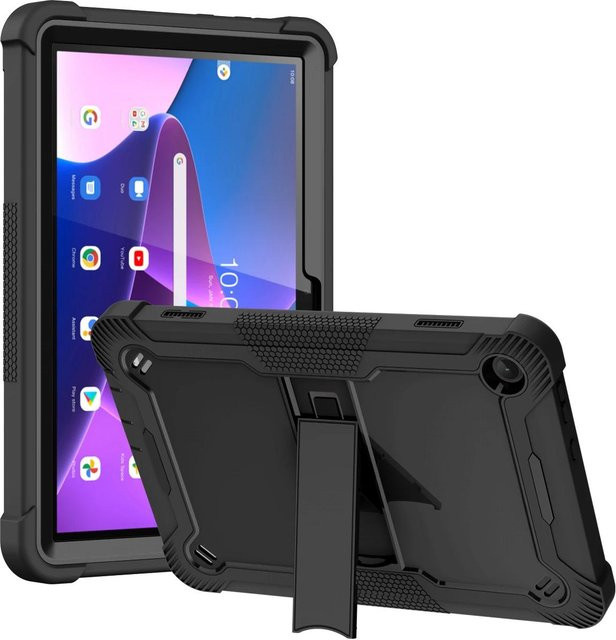 Rüstungsständer Hülle für Lenovo Tab M11, M10 HD 2. Gen, X306F, X606X, M10 3. Gen, TB-328FU und Tab M10 Plus 3. Gen in Schwarz - Bild 1
