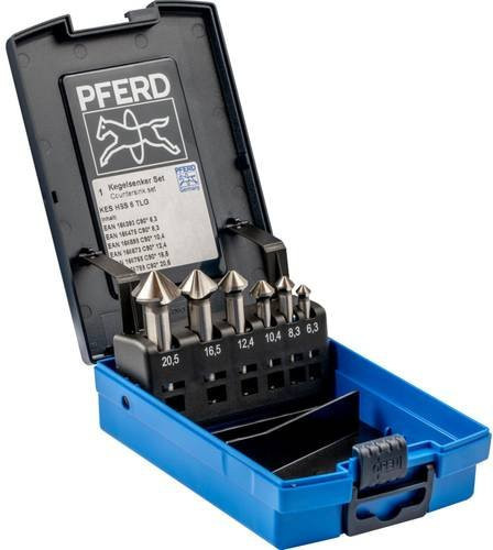 PFERD HSS-Kegelsenker-Set 6-teilig DIN 335 C 90° - Bild 1