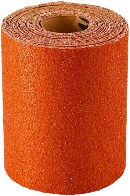 LUX-TOOLS Universal Schleifrolle K120 in Orange, Breite: 9,3 cm, Länge: 5 m - Bild 1