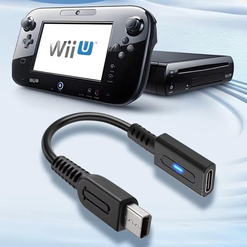 Nintendo USB-C PD Ladekabel für Wii U Konsole und Controller in Schwarz - Bild 5