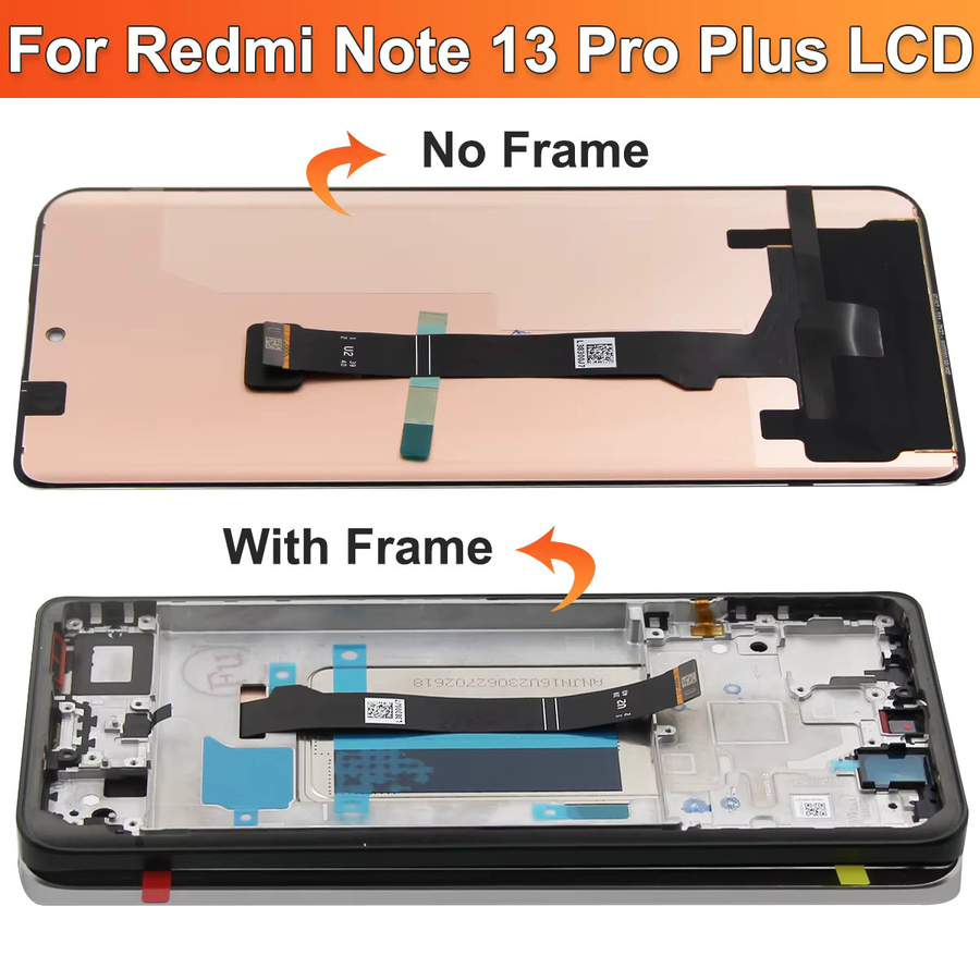 Xiaomi Redmi Note 13 Pro 5G LCD Display mit Touch Digitalisierer in Schwarz, 6.67 Zoll - Bild 2