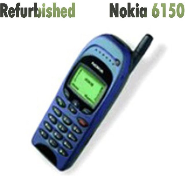Generalüberholtes Nokia 6150 Mobiltelefon in Rot mit 1 SIM-Karte, Akku und Ladegerät - Bild 1