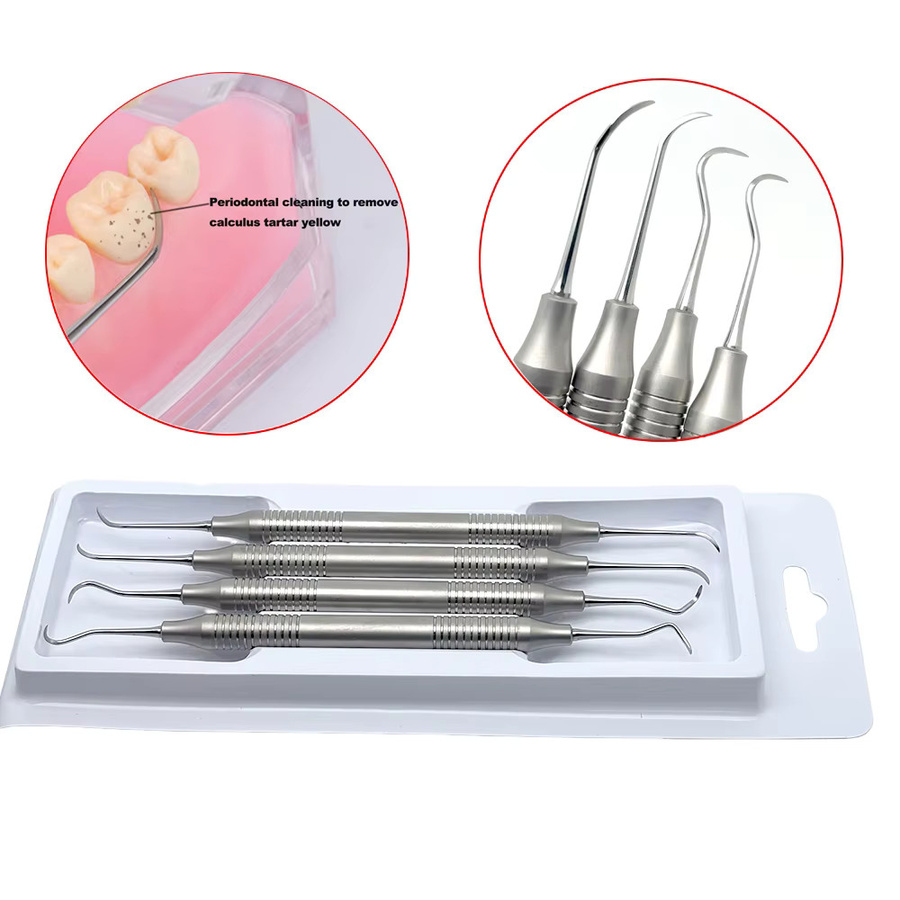 RunaDent Dental-Scaler-Set, 4-teilig, Edelstahl - Bild 2