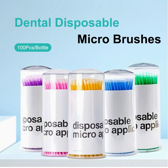 ELIJAH Dental Einweg Mikrobürsten Applikatoren, 100 Stück - Bild 1