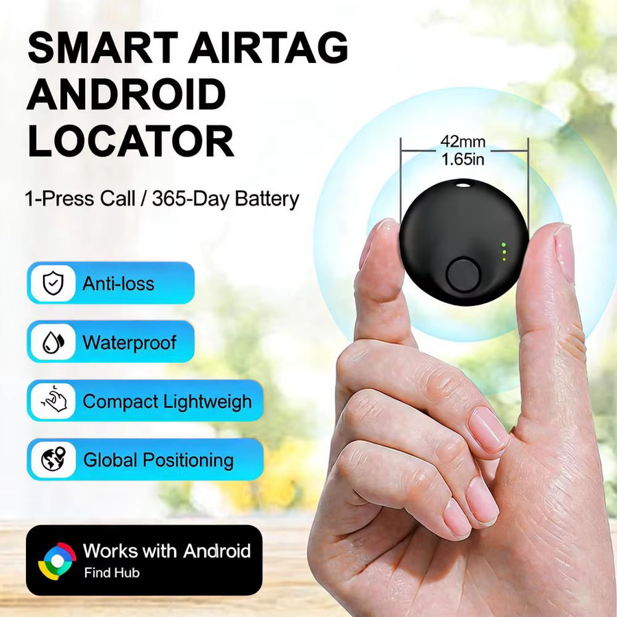 Peocke GPS-Tracker für Android und Google Find My Device in Schwarz - Bild 2