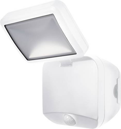 OSRAM HOMELIGHTING Batterie LED Außenstrahler mit Bewegungsmelder und Dämmerungssensor, 4W, 4000K Kaltweiß, IP54, Weiß - Bild 1