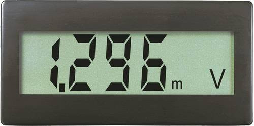 VOLTCRAFT DVM330G Digitales Einbaumessgerät in Schwarz, Messbereich 0 - 199.9mV - Bild 1