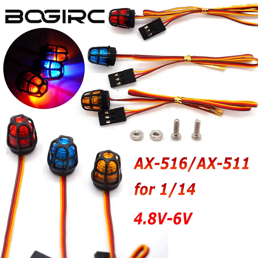 BOGIRC Leuchtfeuer RC Rotierendes Licht LED-Arbeitsleuchte, 1:14, Zubehör - Bild 2