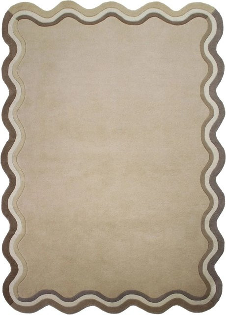 Flair Rugs Wollteppich Leo Border in Beige, B: 160 cm, T: 230 cm - Bild 1