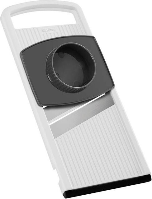 Metaltex Edelstahl Reibe silber mit mehreren Klingen B/H/L: 3,8 x 28,2 x 12 cm - Bild 1