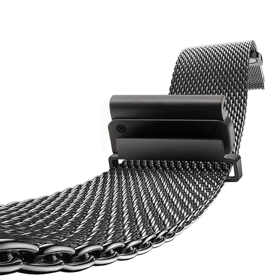 Uhrenarmband Milanaise, Edelstahl, Silber, Unisex, 22mm, 26mm - Bild 5
