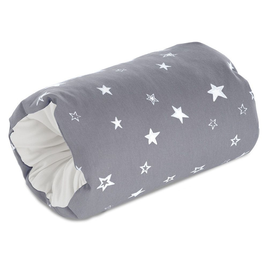 Theraline Stillrolle Sternenhimmel in Grau aus Baumwolle für Babys - Bild 1
