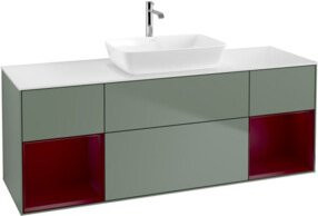 V&B Waschtischunterschrank Finion in Lackoptik, Breite: 160 cm, Tiefe: 50,1 cm, Höhe: 50,1 cm - Bild 1