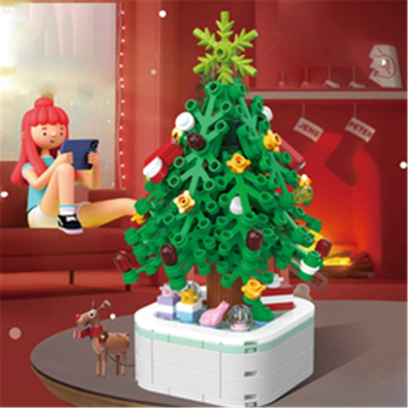 Yiran toy Weihnachtsbaum Bausteine 211-teiliges Set grün 6–12 Jahre - Bild 3