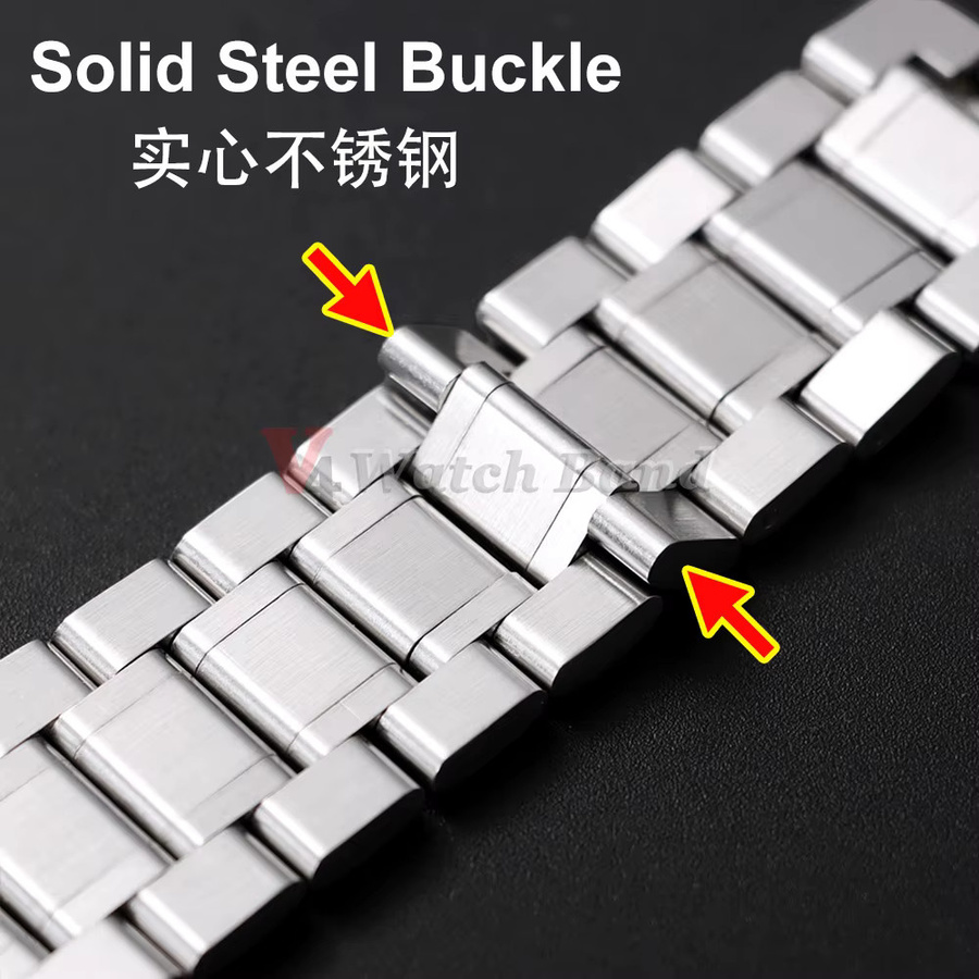 Uhrenarmband Edelstahl, Silber, Unisex - Bild 2