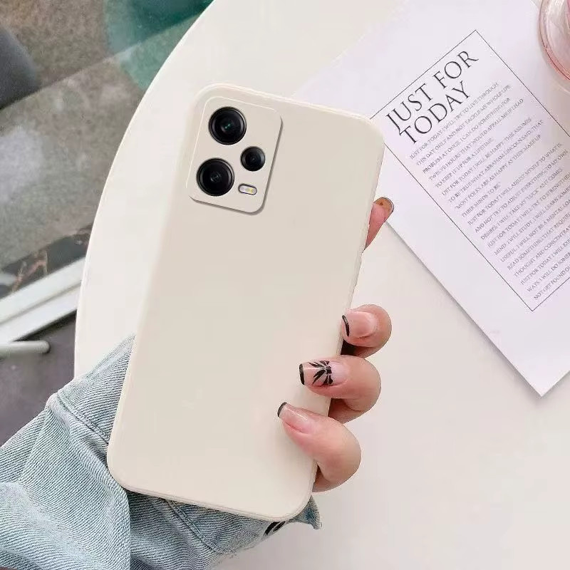 Stoßfeste quadratische Silikon-Handyhülle für Xiaomi Redmi Note 12 13 14 Pro Plus 5G und Redmi 12 12C 13 13C 14C in Blau - Bild 2