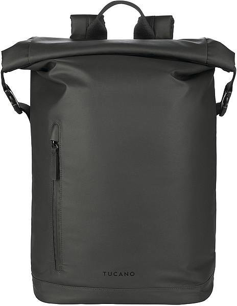 Tucano Rolltop Laptop Rucksack für 15.6 Zoll wasserfest schwarz - Bild 1