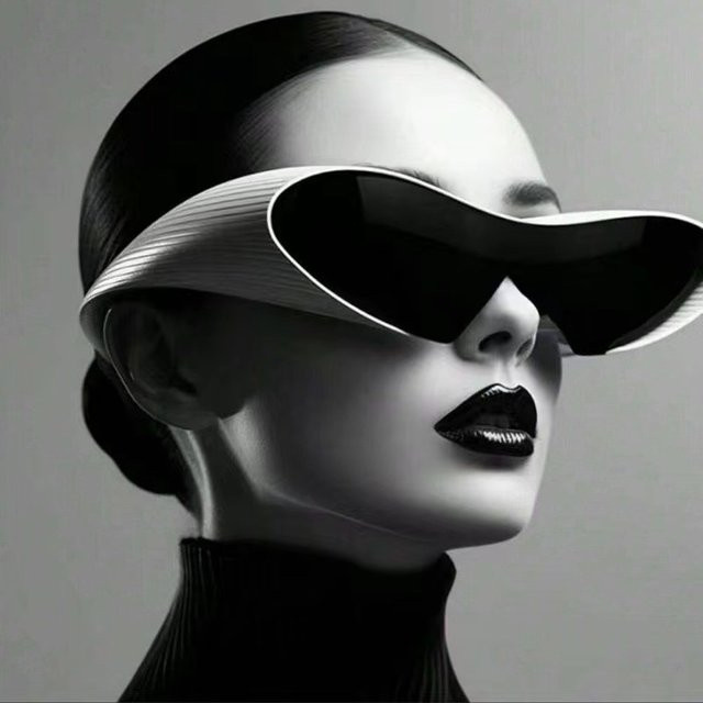 VABBON Sonnenbrille, Vollrand, Kunststoff, Schwarz - Bild 1
