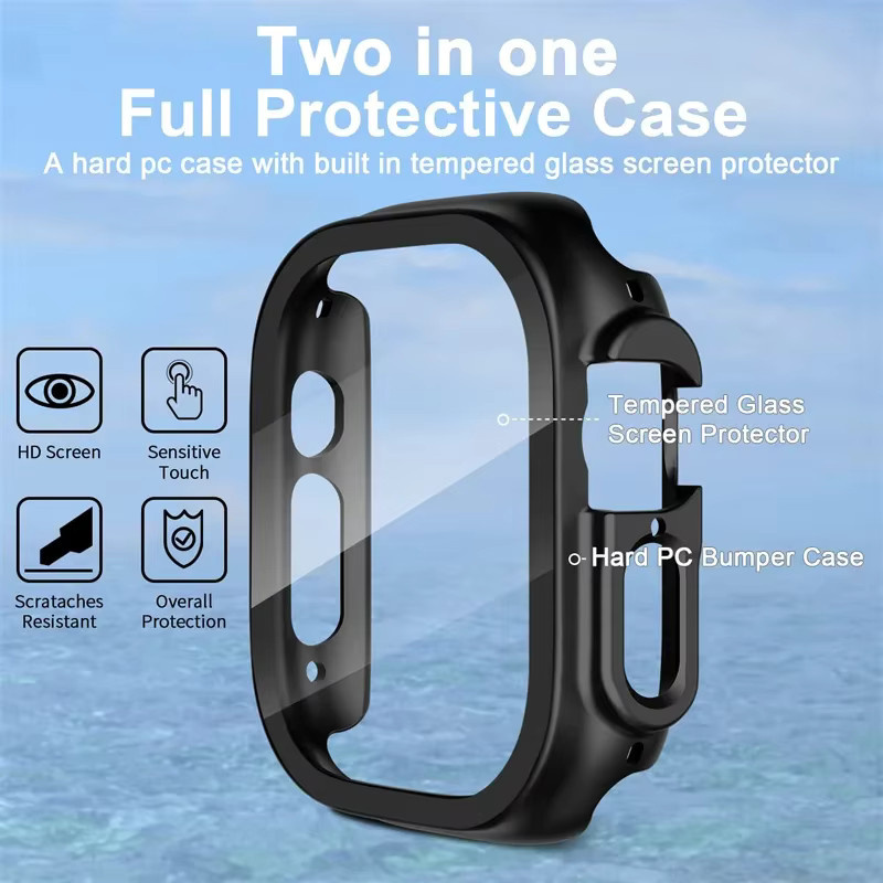 CAOWTAN Uhrenzubehör, Gehäuse und Displayschutzfolie, PC, Apple Watch Ultra 49 mm - Bild 4