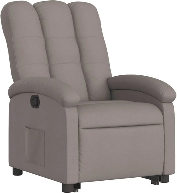 vidaXL Relaxsessel mit elektrischer Aufstehhilfe in Taupe und Grau aus Stoff - Bild 1
