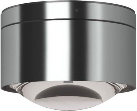 Top Light Puk! 120 One Avantgarde Deckenleuchte in Chrom matt mit klarer Glaslinse - Bild 1