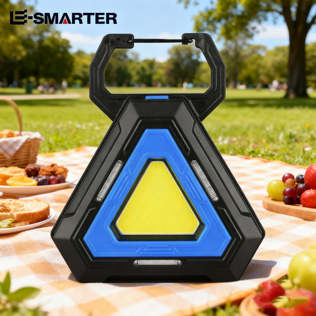 ESMARTER Magnetische wasserdichte Arbeitsleuchte in Schwarz – Outdoor-Multifunktionslampe mit USB-Schnellladung und großer Kapazität - Bild 1