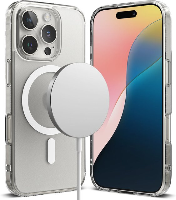 Ringke Fusion MagSafe Schutzhülle für Apple iPhone 16 Pro, Matt Transparent - Bild 1