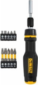 DeWalt Bit-Schraubendreher mit Ratsche und 10-teiligem Bit-Set in Gelb DWHT68001-0 - Bild 1
