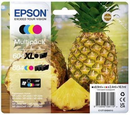 Epson 604XL Original Tintenpatronen Multipack, 4er-Pack, Schwarz, Cyan, Magenta, Gelb, C13T10H94010 - Bild 1