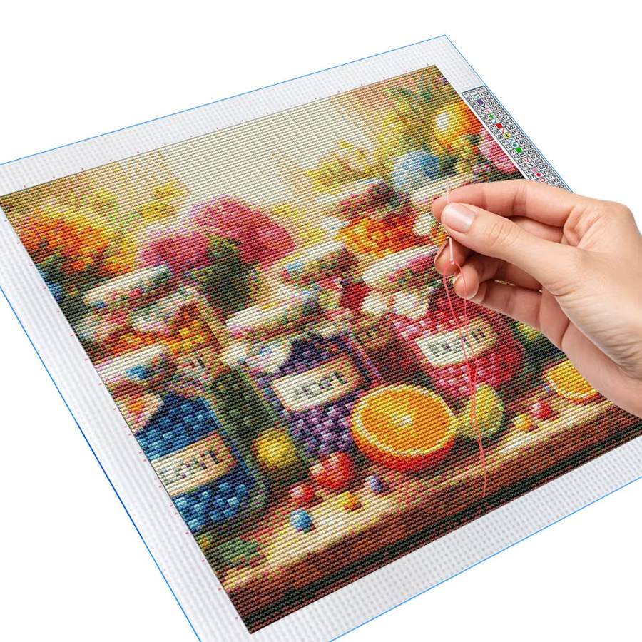 Candy Kreuzstich-Set für Stickerei in Multicolour, 11CT Komplettset für Nadelarbeiten - Bild 2