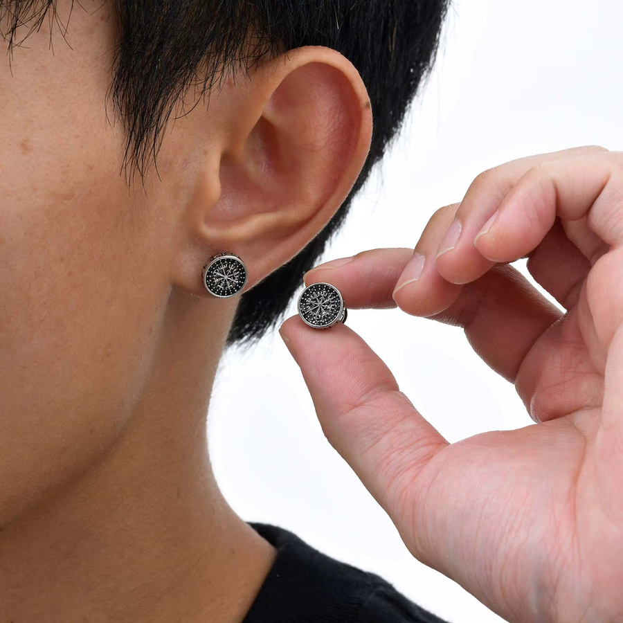 prjewel Ohrstecker, Metall, Zirkon, Unisex - Bild 2