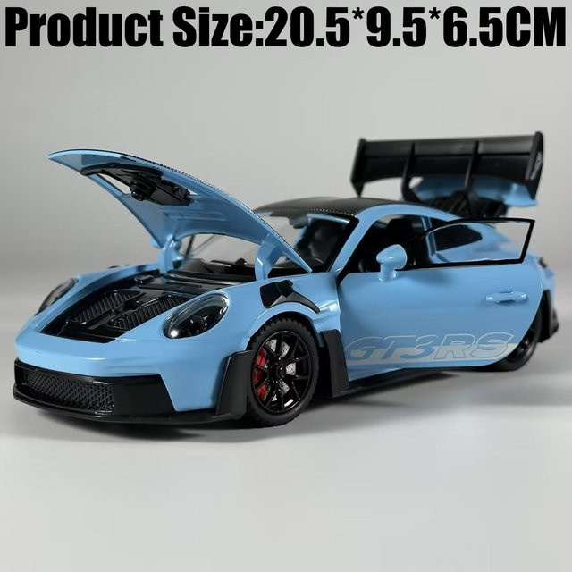 Linyi toy car Porsche 911 GT3 RS 992 Generation, Modellauto, 1:24, Metall, ab 14 Jahren - Bild 1