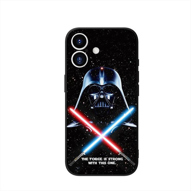 Schutzhülle für Samsung Galaxy S25 S24 S23 S22 Ultra Plus FE A57 A56 A16 A15 A06 A05 im Star Wars Design Schwarz - Bild 1