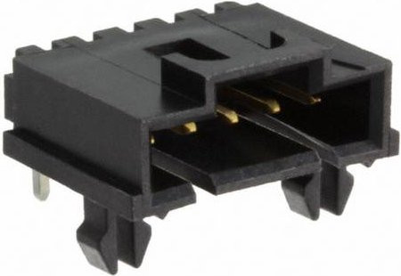 Molex Einbau-Stiftleiste Standard Schwarz Gold 5 Polzahl Rastermaß 2.54mm - Bild 1