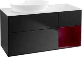 V&B Waschtischunterschrank Finion in Schwarz lackiert, Breite: 120 cm, Tiefe: 50,1 cm, Höhe: 50,1 cm - Bild 1