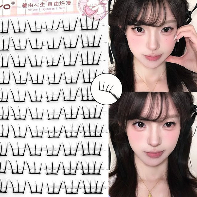 Cotremyp C-Locken-Anime-Wimpernverlängerung, 9–12 mm, Damen, natürlich - Bild 1