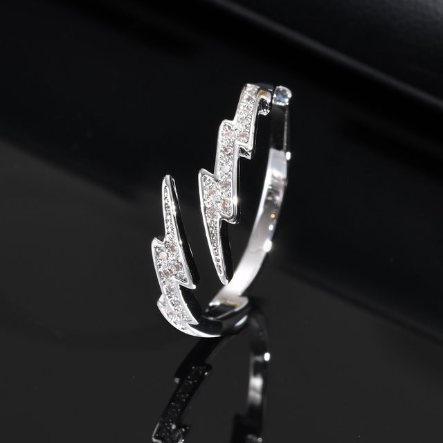 mprainbow Ring, Metall, Silber, Zirkonia, Herren - Bild 1