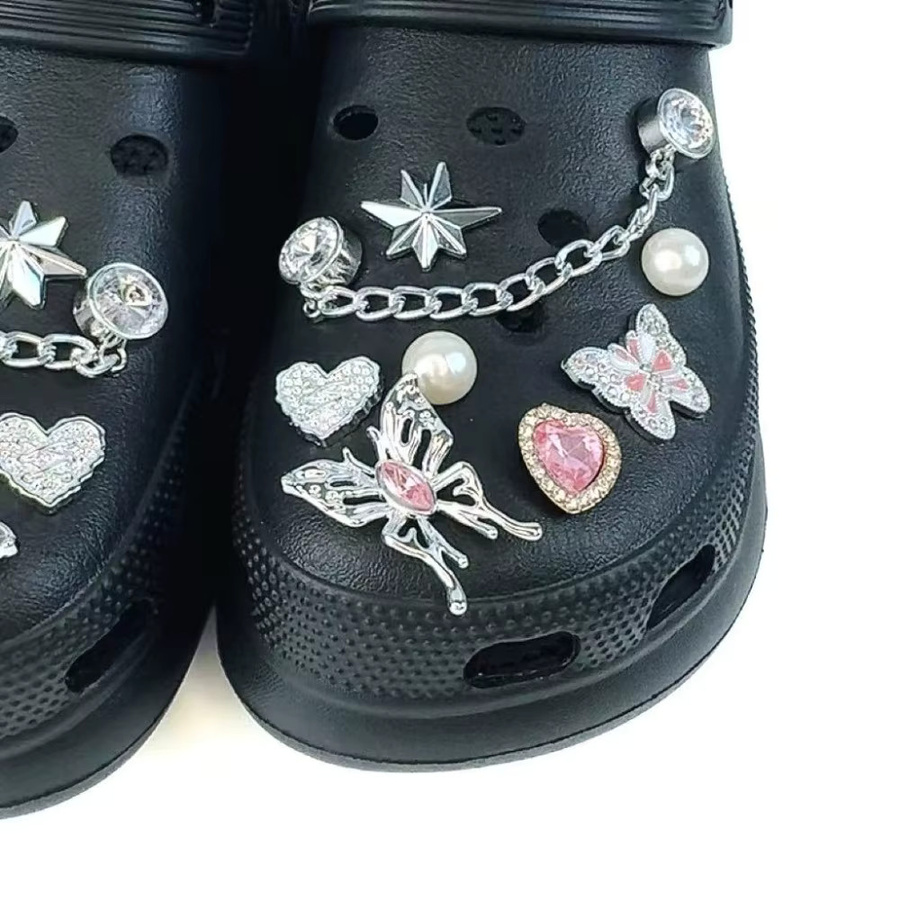 FHLDING Schuh-Charm-Set, silber, Diamant, 16-teilig - Bild 2