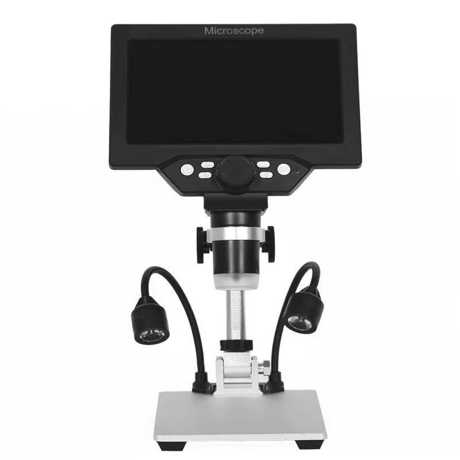 meterk Digitalmikroskop, 7 Zoll LCD-Display, 12MP, 1-1200X Vergrößerung, Schwarz - Bild 2