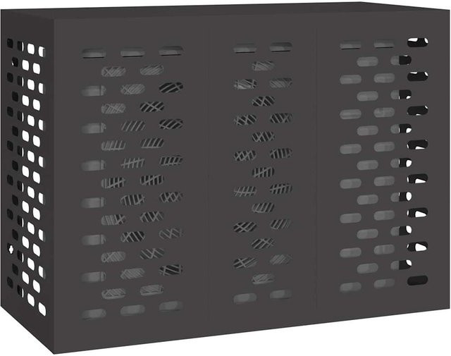 Klimaanlagenabdeckung aus Stahl von Yiwydaa in Schwarz, B/T/H: 110 x 50 x 80 cm - Bild 1
