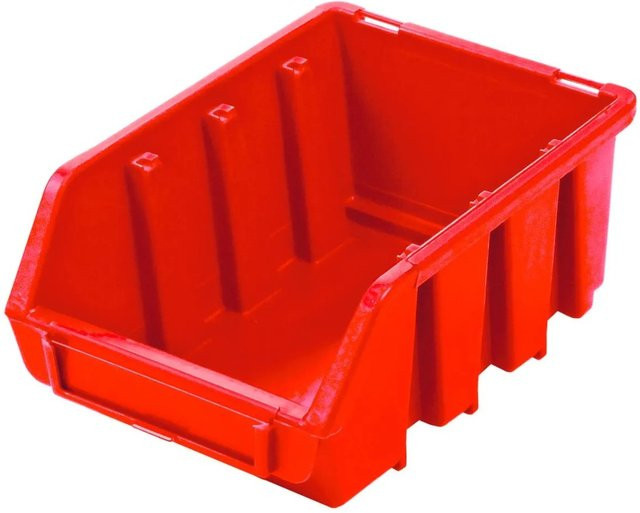 PROREGAL Sichtlagerbox aus Polypropylen in Rot, B/T/H: 11,6 x 7,5 x 16,1 cm - Bild 1