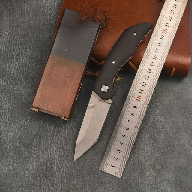 7506 Wilderness Outdoor Camping Klappmesser mit 440C Klinge und schwarzem Nylon-Glasfaser-Griff als EDC-Überlebensmesser - Bild 1