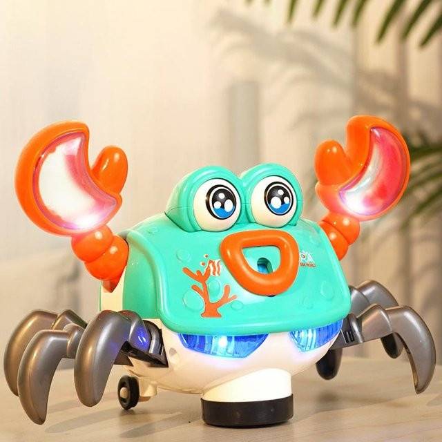 Linyi toy car Tanzende Krabbe, Spielzeug, Blau, mit Licht und Musik - Bild 1