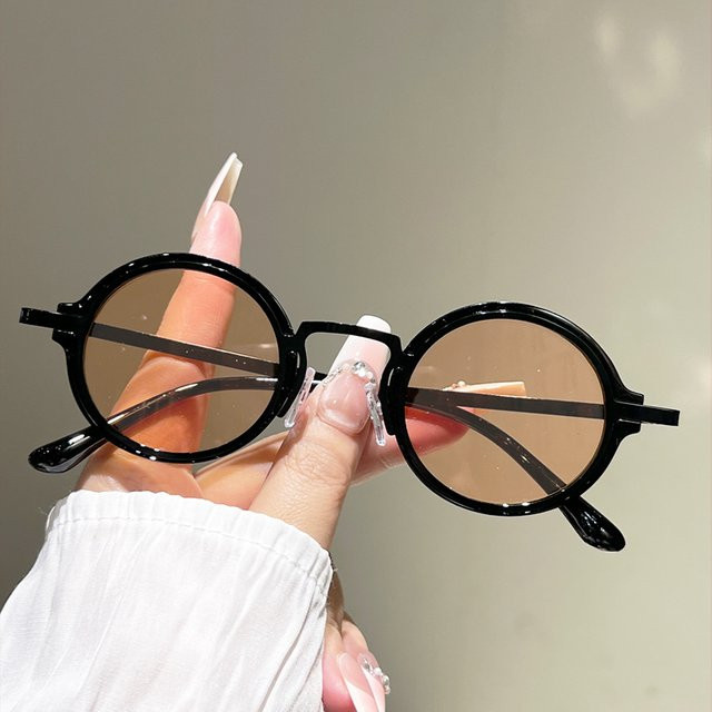 GM LUMIAS Runde Sonnenbrille, Vollrand, Kunststoff, Schwarz, Unisex - Bild 1