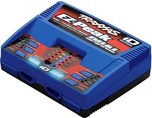 Traxxas EZ-Peak Plus Dual Modellbau-Ladegerät 8A in Blau mit LiPo und NiMH Akkuerkennung sowie Temperaturüberwachung - Bild 1